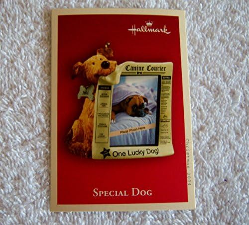 סימן היכר מזכרת מיוחד כלב 2004 תמונה מחזיק חג המולד קישוט