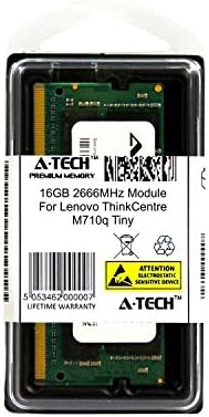 מודול A-Tech 16GB עבור Lenovo Thinkcentre M710Q מחשב נייד זעיר ומחברת תואם DDR4 2666MHz זיכרון זיכרון