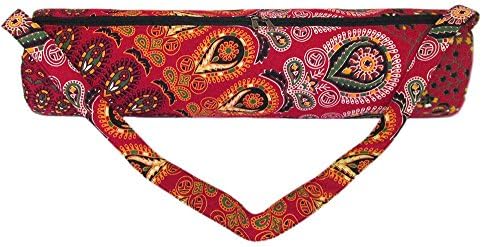 גאנשאם - הודי בעבודת יד אתני כושר תרגיל ספורט כותנה יוניסקס צלב גוף בוהו נווד מלא מיקוד מנדלה שטיח יוגה
