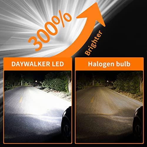 נורות LED של DayWalker H7 1: 1 גודל מיני בהיר במיוחד 6000K אורות ערפל לבנים ערכת המרה קרן נמוכה נורות