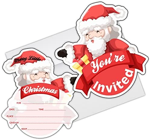 הזמנות למסיבת חג המולד כרטיס חייזרים, ציוד למסיבות חג המולד, הזמנות למקלחת לתינוקות לחג המולד לילדים