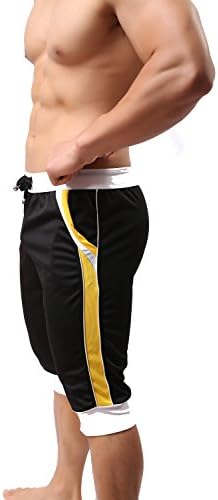 מכנסי ספורט לגברים מכנסיים בינוניים מזדמנים המריצים מכנסי ניילון