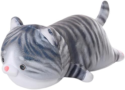 שמן טאבי חתלתול קטיפה כתום פס חתול כרית צעצוע כרית רכה שמנמן קיטי ממולא בובות חתול חיבוק עיצוב כרית, מתנות לחתול