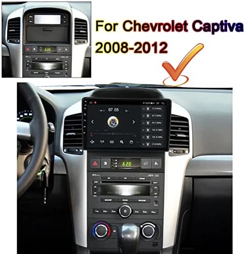 סטריאו לרכב עם 9 '' יחידת ראש אנדרואיד 11 נגן מולטימדיה עבור שברולט קפטיבה 2008-2012 GPS תמיכה בניווט