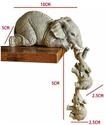 סיטר פיל אמהות תליית שני תינוקות פסל תלוי מהקצה של מדף או שולחן, יד-צבוע שרף אוספים צלמיות עבור