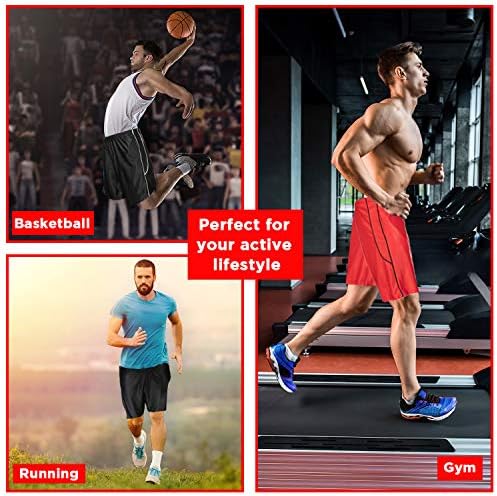 מכנסי כדורסל ארוכים באנרגיה גבוהה לגברים, 4 חבילות, ספורט, כושר ופעילות גופנית, ביצועים אתלטיים