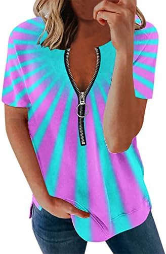 טרנדי מקרית כיכר צוואר חולצות לנשים בתוספת גודל גרפי קל משקל חולצות בסיסי קיץ קצר שרוול
