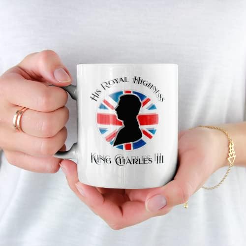 מלך צ ' ארלס השלישי בריטניה דגל ספל מתנה, לבן מצחיק סרקזם קפה כוס חידוש