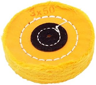 צהוב רך כותנה ליטוש מרוט גלגל ספסל מטחנות עם ארבור חור תכשיטנים רוטרי כלים