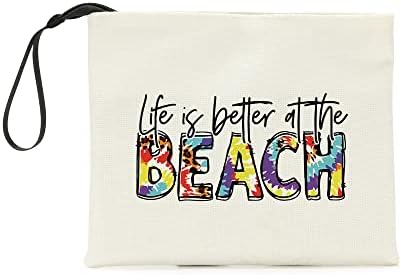 חוף שקיות חוף דברים איפור תיק קוסמטי תיק לנשים חוף מתנות חוף מאהב חוף אספקת חוף טיול חייב ברשות חוף חופשת יסודות