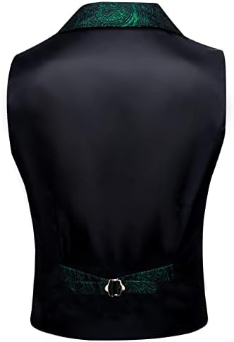 בארי.וואנג גברים של פייזלי ויקטוריאני חליפת אפוד פורמליות / פנאי מותאם צווארון סילם מתאים סטימפאנק