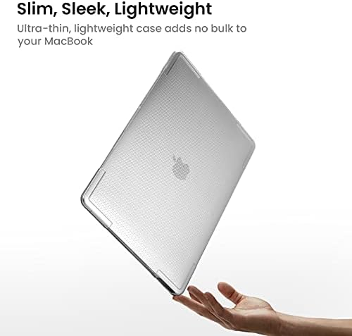 מארז Tomtoc Slim Hardshell תואם ל- MacBook Air 13 אינץ 'M1/A2337 A2179 A1932 2018-2021, חומר פרימיום,