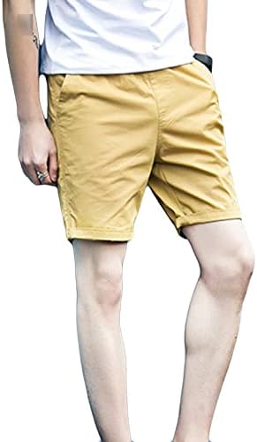 מכנסיים קצרים סיבתיים של ג'ק-DG הגברים הכותנה המותניים המותניים המותניים מכנסיים קצרים מכנסיים קצרים סרוגים