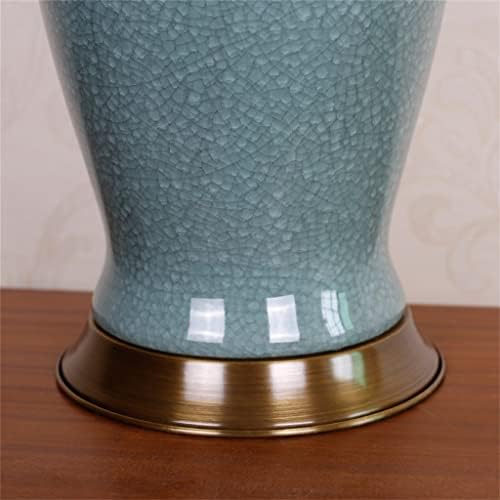 מנורת שולחן קרמיקה של JJRY סגנון אירופי לימוד סלון מנורה שולחן מנורה בסגנון סינית מנורת מיטה חדר שינה/D/45X71