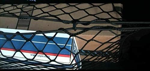 מטען מטען לרכב נטו - תוצרת והתאמה של רכב ספציפי עבור דודג 'מטען 2006-2010 - מארגן אחסון רשת אלסטי - אביזרי