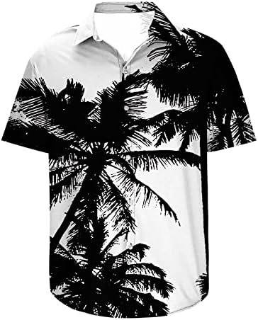 גברים של הוואי חולצות 2023 קיץ קצר שרוול אלוהה חולצה לגברים מקרית כפתור למטה טרופי הוואי פרחוני חוף חולצה