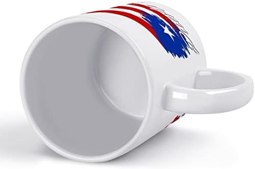 בציר פורטו ריקו דגל הדפסת ספל קפה כוס קרמיקה תה כוס מצחיק מתנה עם לוגו עיצוב עבור משרד בית נשים