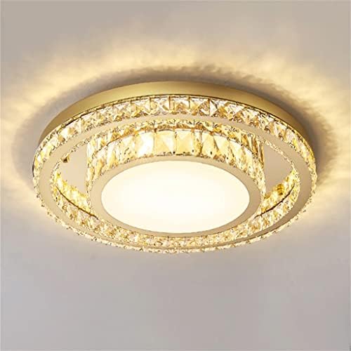 XXXDXDP תאורת תקרת זהב K9 מנורת LED קריסטל לחדר אוכל תאורה לקישוט בית חדר שינה חדר שינה