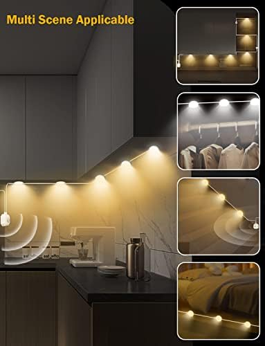 אור חיישן תנועה מקורה תחת דלפק אורות למטבח הוביל תחת ארון תאורה 3-צבע ארון אורות עבור תחת דלפק,מסדרון,מטבח,מיטה,מוסך,