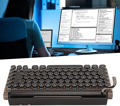 אשאטה רטרו מכונת כתיבה מקלדת, 83 מפתחות אלחוטי מכונת כתיבה מקלדת, עבור בלוטות ' מכונת כתיבה בציר מכאני מקלדת