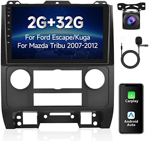 אנדרואיד 11 סטריאו לרכב לרדיו פורד בריחה 2007-2012/Mazda Tribu 2007-2012/Ford Kuga 2007-2012 Apple