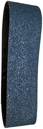 שוחק שוחק 67935 בד זירקוניה כחול 100 חגורות מלטש חצץ, 2 חבילות, 6 x 80