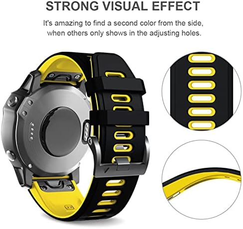 Bahdb Sport Silicone Smart Watch Strap צמיד עבור Garmin Fenix ​​6x 7 7x 3hr 935 945 גישה S60 S62 Quick EasyFit