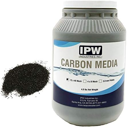 IPW Industries INC 4 קילוגרם פילטר מים בתפזורת/מסנן אוויר מילוי מעטפת קוקוס פחם פחמן מופעל גרעיני בצנצנת