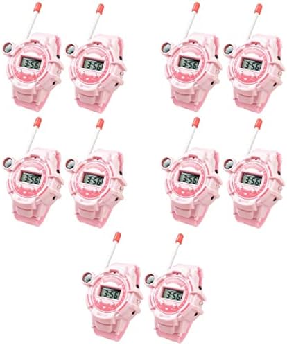 5 זוגות צעצועים שיק מצחיק של האינטרפון מעודן מעשי שעונים מתנות שעון מכשיר קשר פלסטיק רב תפקודי צעצועי