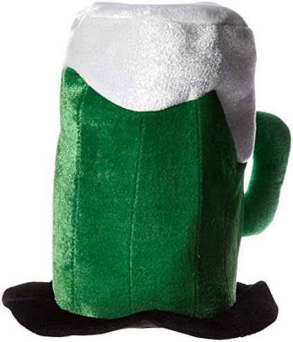 איגל 30712 קטיפה יום פטריק הקדוש באר ספל כובע, ירוק / לבן / שחור