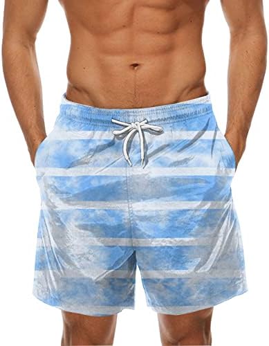 Wenkomg1 גזעי שחייה לגברים, מכנסיים קצרים מהים מהים מהים יבש מכנסי חוף קצרים מכנסיים קצרים טרופיים