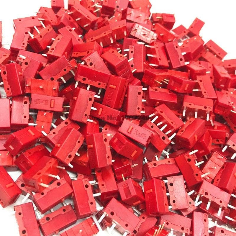 1 יחידות-10 יחידות קייל 4.0 נקודה אדומה 3 פינים 60 מיליון לחץ חיים עכבר מיקרו מתג מחשב עכבר שמאל