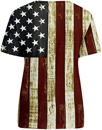 Beuu Mens חייל שרוול קצר חולצות טריקו רטרו פטריוטי רטרו דגל אמריקאי שריר דלי