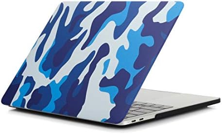 תיקי טלפון נייד של Haijun דפוס הסוואה כחול מחשב נייד מדבקות מים מחשב מחשב מגן עבור MacBook Pro