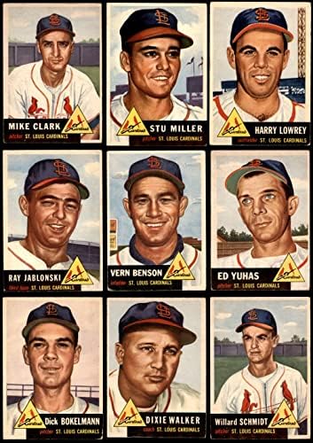 1953 Topps St. Louis Cardinals ליד צוות סט St. Louis Cardinals VG Cardinals