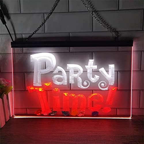 זמן מסיבה של DVTEL שלט ניאון, קביעת בית בהתאמה אישית של המועדון הביתי אורות לילה אורות ניאון אקריליים,