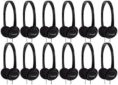 קוס סטריאו נייד אוזניות אוזניות עם כבל 4 רגל ותקע 3.5 ממ, 12 חבילה
