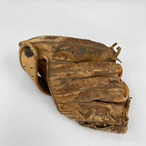 מיקי מנטל חתם על כפפות בייסבול מודל משחק רולינגס משנת 1950