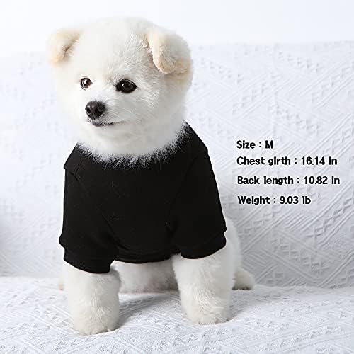 מזל פטר כלב סוודר קטן כלב סווטשירט עמיד ואלסטי בסיסי כלב נים חולצה הלבשה