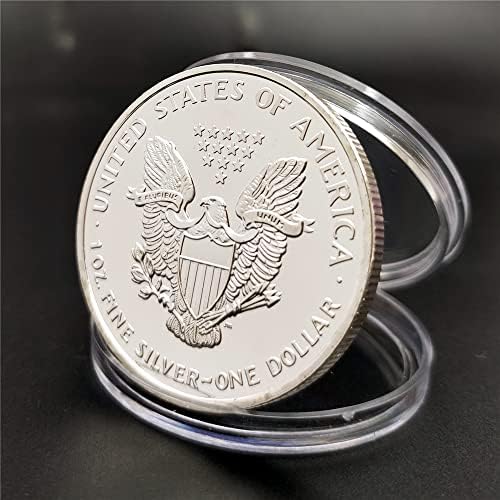 2022 אמריקאי נשר אוקיינוס כסף מטבע דולר אמריקאי הנצחה מטבע חירות פסל כסף מטבע אמריקאי אלת מטבע מזל מטבע