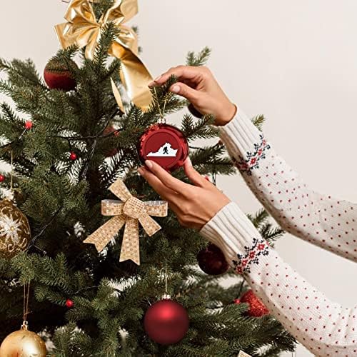 וירג'יניה סטייט ביגפוט כדורי חג המולד קישוטים קביעים קישוטי עץ חג המולד גדול