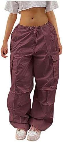 מכנסי מטען גדולים מדי מכנסי מטען רחבים מותניים נמוכים מכנסי טרנינג רופפים סינץ 'רצים תחתונים מכנסיים