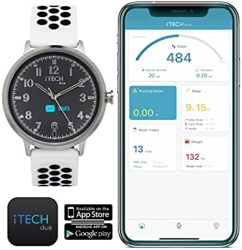 צמד Itech Smartwatch Tracker Tracker שלב מונה שינה צג שינה מחוברים התראות GPS ITD3672S01II-321