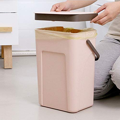פח אשפה של Abecel, פח פח ， פח אשפה של חדר אמבטיה למטבח משרד עם חוסך מקום לפח זבל קיר ביתי יכול לאחסון לשימוש כפול