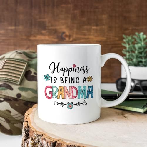 אישית סבתא ספל אושר הוא להיות סבתא קפה קרמיקה ספלי כוס 11 עוז 15 עוז עם תמונה תמונה יום הולדת חג