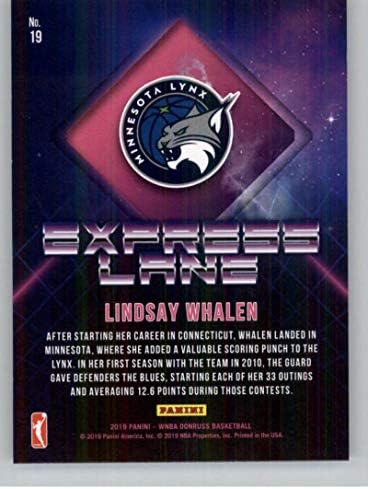 2019 Donruss Wnba Express Lane כדורסל 19 Lindsay Whalen Minnesota Lynx רשמי WNBA כרטיס מסחר מסחר מפניני