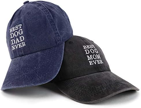 חנות הלבשה אופנתית הטובה ביותר אמא ואבא אי פעם פיגמנט צבועים זוג 2 סט כובע מחשב - חיל הים השחור