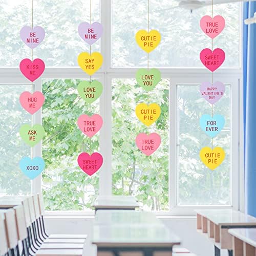60 חתיכות גזרות נייר לב ליום האהבה גזרות קרטון שיחה קישוטים לצורת לב לקישוטים למסיבת יום האהבה