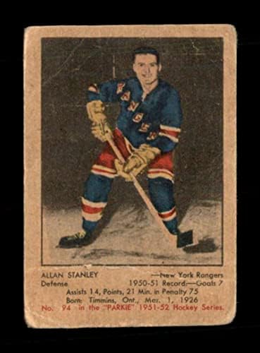 94 אלן סטנלי חוף - 1951 כרטיסי הוקי פארקהורסט מדורגים G - כרטיסי הוקי לא חתומים