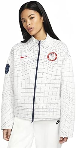 נייקי ספורט תרמית - התאמה טק חבילה נשים של צוות ארהב מהונדס מלא רוכסן מעיל